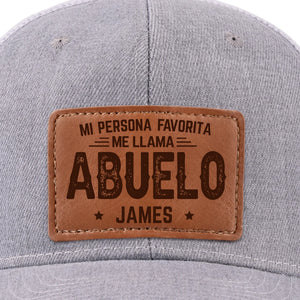 Gorra Con Parche De Cuero Personalizada - Regalos De Cumpleaños Personalizados Para Papá, Abuelo - Abuelos Llenos De Bendiciones