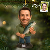 Custom Photo Acrylic Ornament - Personalized Christmas Birthday Fishing Gifts For Fisherman - Fish Tales Forever