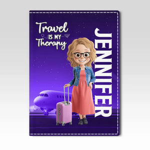 Étui de passeport personnalisé, porte-passeport – Cadeaux de vacances et de voyage personnalisés pour femmes et hommes – Né pour errer, pas pour rester