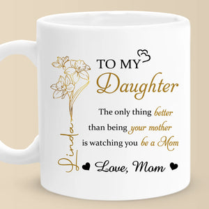 Mon cœur est toujours avec toi - Mug personnalisé pour la famille - Fête des Mères, cadeau pour maman, fille