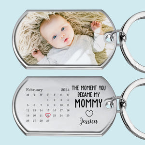 Porte-clés personnalisé avec photo « Ma mère est la meilleure » - Cadeau pour la fête des mères, la naissance ou la première maman