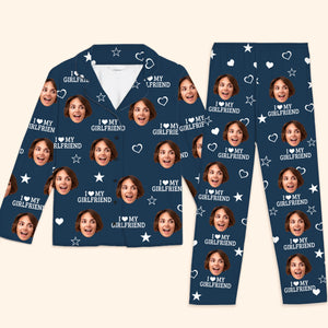 Photo personnalisée chaque jour, je t'aime encore plus - Pyjama personnalisé pour couple - Cadeau de Noël pour mari et femme, anniversaire