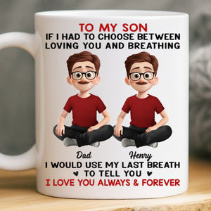 Custom Mug - Personalized Birthday Gifts For Mom, Dad, Daughter, Son - Always Her Little Girl, Forever My Biggest Love