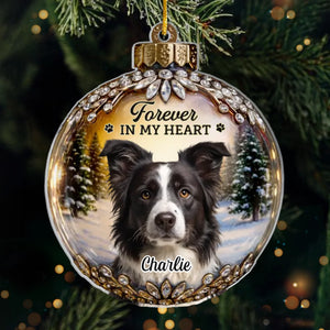 Custom Photo Acrylic Ornament - Personalized Pet Christmas Memorial Sympathy Gifts For Dogs, Cats - Every Star Carries Your Light