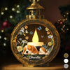 Custom Candlelight Lantern Ornament - Personalized Pet Christmas Memorial Sympathy Gifts For Dogs, Cats - Forever Missed Forever Loved