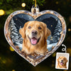 Custom Photo Acrylic Ornament - Personalized Pet Christmas Memorial Sympathy Gifts For Dogs, Cats - Miss You More Each Day