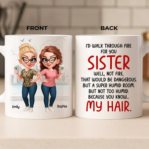 Custom Mug - Personalized Best Friend Birthday Gifts For Women, Besties, Sisters, BFF - You Make My Heart Smile
