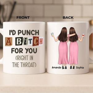 Custom Mug - Personalized Best Friend Birthday Gifts For Women, Besties, Sisters, BFF - Your Energy My Peace