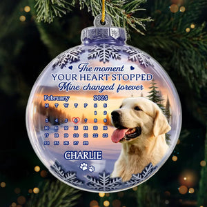 Custom Photo Acrylic Ornament - Personalized Pet Christmas Memorial Sympathy Gifts For Dogs, Cats - Forever Missed Forever Cherished