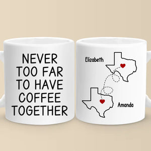 Chérissez vos moments avec vos meilleures amies pendant les fêtes - Mug personnalisé Bestie - Cadeau de Noël pour meilleures amies, meilleures amies, sœurs