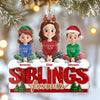Custom Acrylic Ornament - Personalized Christmas Birthday Gifts For Brother, Sister - Together We Make Life Brighter