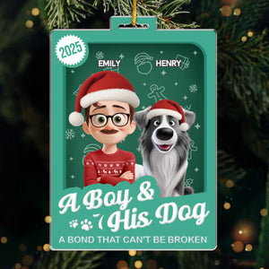 Custom Toy Box Acrylic Ornament - Personalized Christmas Birthday Gifts For Dog Lovers, Dog Dad And Mom - A Girl’s Best Friend Forever