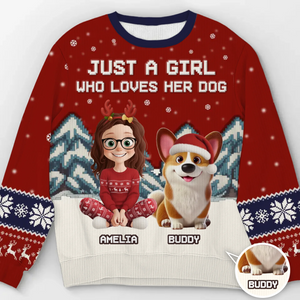 Custom Unisex Ugly Sweatshirt - Personalized Christmas Birthday Gifts For Dog Lovers, Dog Dad And Mom - ‘Tis The Season To Be Furry
