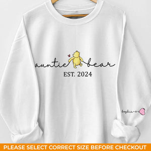 Aunts Are Like Second Mothers - Family Personalized Custom Unisex Sweatshirt With Design On Sleeve - Gift For Aunt