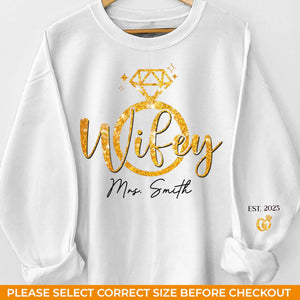 You Are My Person - Couple Personalized Custom Unisex Sweatshirt With Design On Sleeve - Gift For Husband Wife, Anniversary