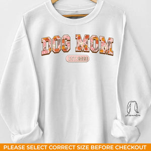 Juste une fille et son bébé à fourrure, à la conquête du monde patte par patte - Sweat-shirt unisexe personnalisé pour chien et chat avec motif sur la manche - Cadeau pour propriétaires d'animaux et amoureux des animaux