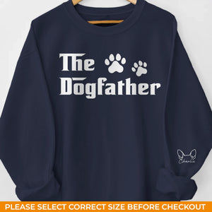 Custom Unisex Sweatshirt, Hoodie With Design On Sleeve - Personalized Birthday Gifts For Dog Lovers, Dog Dad And Mom - Born To Love Dogs