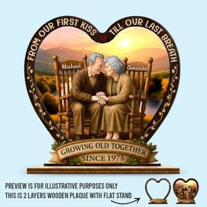 Custom 2-Layered Wooden Plaque - Personalized Anniversary Wedding Gifts For Husband And Wife, Him And Her - Always Been You