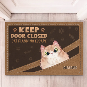 Custom Home Decor Decorative Mat - Personalized Birthday Gifts For Cat Lovers, Cat Mom And Dad - Love At First Purr
