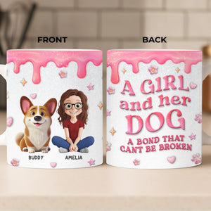 Custom 3D Inflated Effect Printed Mug - Personalized Birthday Gifts For Dog Lovers, Dog Dad And Mom - More Than Pets, More Than Family
