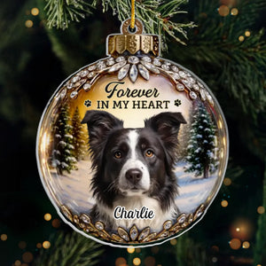 Custom Photo Acrylic Ornament - Personalized Pet Christmas Memorial Sympathy Gifts For Dogs, Cats - Every Star Carries Your Light
