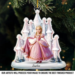 Custom Photo Acrylic Ornament - Personalized Christmas Birthday Gifts For Kids - Dream Big In My Doll World
