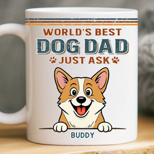 Custom Mug - Personalized Birthday Gifts For Dog Lovers, Dog Dad And Mom - Life Feels Better With Pets