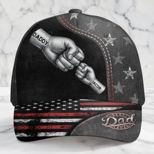 Custom Hat, All Over Print Classic Cap - Personalized Birthday Gifts For Dad, Grandpa - Grandpa Love Stands Tall