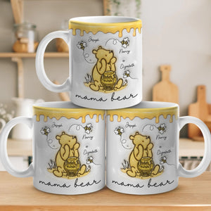 La famille est le test de la liberté - Mug personnalisé avec effet gonflé 3D - Cadeau pour la fête des mères, maman, grand-mère