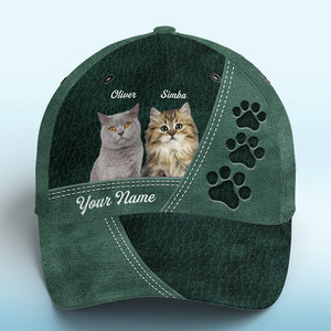 Casquette personnalisée avec photo « Tu es mon animal de compagnie bien-aimé » verte - Casquette personnalisée pour chien et chat, imprimé intégral - Nouveauté, cadeau pour propriétaires d'animaux et amoureux des animaux.