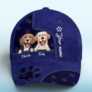 Our Little Paw Angels Navy - Casquette personnalisée pour chien et chat, imprimé intégral, classique - Nouveauté, cadeau pour propriétaires et amoureux des animaux