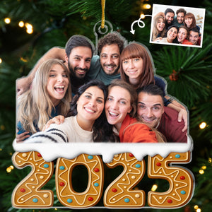 Custom Photo Acrylic Ornament - Personalized Christmas Birthday Gifts For Mom, Dad, Brother, Sister, Kids - Wrapped In Love