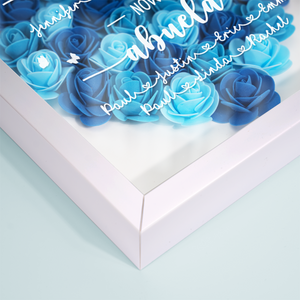 Meilleure maman du monde - Coffret à fleurs personnalisé pour la famille - Fête des Mères, cadeau pour maman, grand-mère
