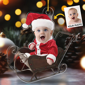 Photo personnalisée « Vous êtes notre plus grande bénédiction » - Ornement personnalisé familial personnalisé - Forme personnalisée en acrylique - Cadeau de Noël pour bébé, enfant, nouveau-né