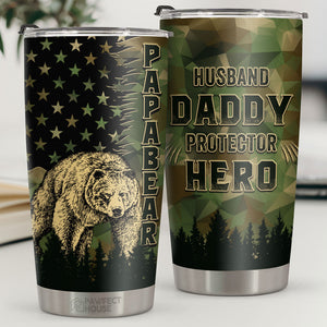 Héros protecteur de papa et mari - Gobelet - À mon père, cadeau pour papa, cadeau de papa de la part de sa fille et de son fils, cadeau d'anniversaire pour papa