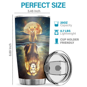 Crois en toi et n'oublie pas que tu échoues seulement quand tu cesses d'essayer - Tumbler - À ma fille, Cadeau pour fille, Cadeau fille de papa, Cadeau d'anniversaire pour fille