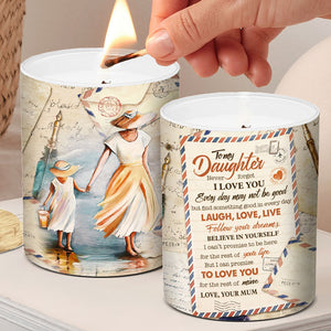 Trouvez quelque chose de bien dans chaque jour - Bougie parfumée sans fumée personnalisée pour la famille - Cadeau pour fille de la part de maman