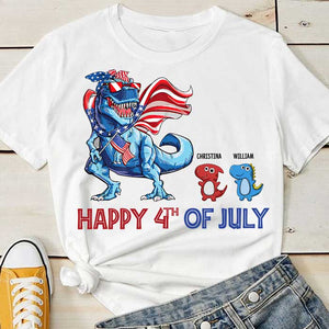 Happy 4th Of July - Gift For 4th Of July - Personalized Unisex T-Shirt.