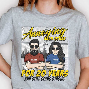 T-shirt unisexe personnalisé « Anniversaire ennuyeux » - Cadeau pour couple, mari et femme