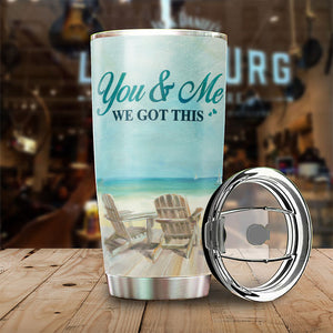 Our Life Ain't No Fairy Tale But Still You're My Queen Forever - Gift For Couples, Personalized Tumbler.