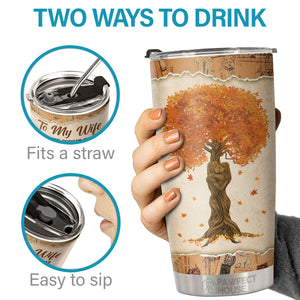 J'aimerais pouvoir remonter le temps pour te retrouver plus tôt - Tumbler - À ma femme, cadeau pour femme, anniversaire, fiançailles, mariage, cadeau de mariage