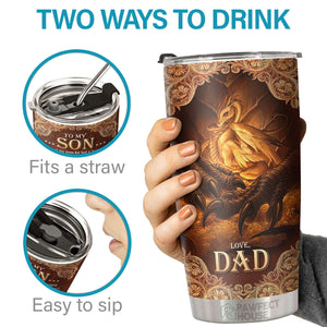 Le moment dont je suis le plus fier est de dire aux autres que tu es mon fils - Tumbler - À mon fils, cadeau pour fils, cadeau de papa pour fils, cadeau d'anniversaire pour fils