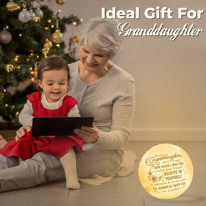 Suivez vos rêves - Lampe lunaire - Pour ma petite-fille, cadeau pour petite-fille, cadeau de grand-mère pour petite-fille, cadeau d'anniversaire pour petite-fille, cadeau de Noël