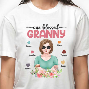 Je suis cette grand-mère bénie - T-shirt unisexe personnalisé, sweat à capuche, sweat-shirt - Cadeau pour grand-mère, grands-parents