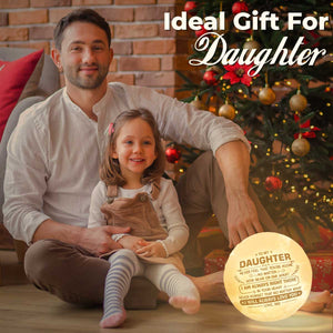 De la part de papa, je t'aimerai toujours - Lampe de lune - À ma fille, cadeau pour fille, cadeau de papa pour fille, cadeau d'anniversaire pour fille, cadeau de Noël