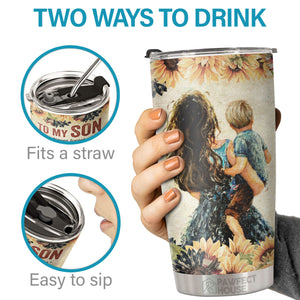 Vous ferez face à de nombreux défis dans la vie, faites simplement de votre mieux - Tumbler - À mon fils, cadeau pour fils, cadeau de maman pour fils, cadeau d'anniversaire pour fils