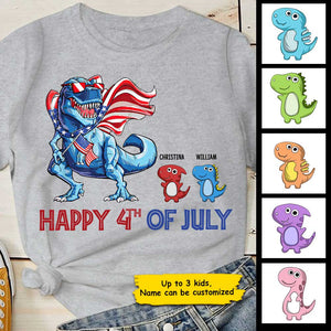 Happy 4th Of July - Gift For 4th Of July - Personalized Unisex T-Shirt.
