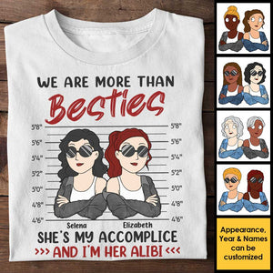 Elle est ma complice, je suis son alibi - T-shirt unisexe personnalisé, sweat à capuche - Cadeau pour meilleure amie