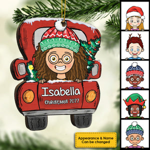 Profitez de Noël 2022 avec vos enfants ! Décoration de Noël en bois personnalisée en forme de voiture