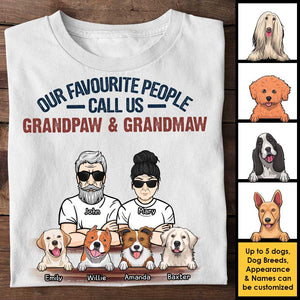 Nous sommes grand-père et grand-mère - T-shirt unisexe personnalisé, sweat à capuche - Cadeau pour couples, mari, femme, amoureux des animaux